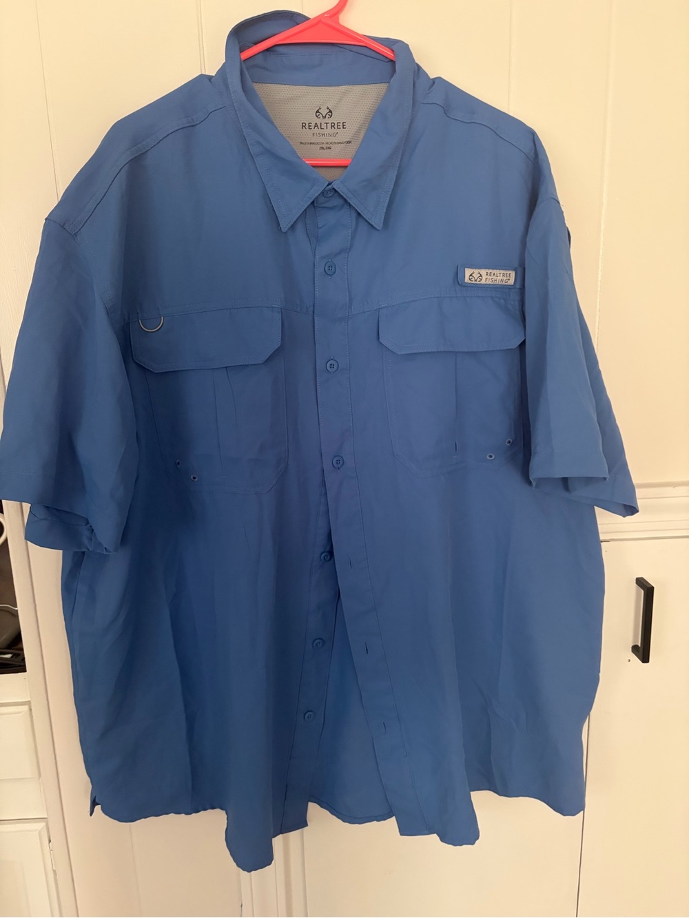 Realtree Men's Blue Casual Button Down Shirt
